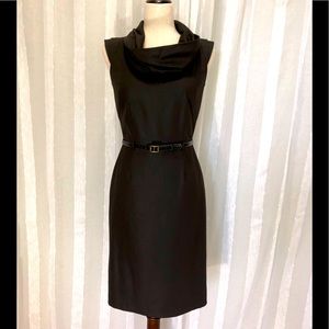 Antonio Melani 2 chocolate funnel neck dress